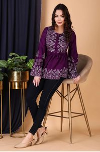 Top de mujer de manga larga para trabajo regular y de oficina de la mejor calidad disponible a precio mayorista de India - Product Image 2