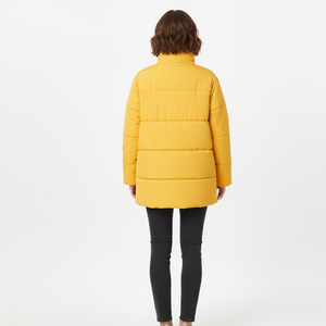 Chaqueta Acolchada para Mujer, Abrigo de Invierno Cálido y Ligero, Ropa Exterior Acolchada, Cómoda, Suave, Resistente al Viento y al Agua, con Capucha de Algodón - Product Image 3