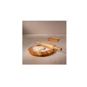 Wooden Rolling Pin for Baking and Handmade Use Wood Rolling Pin <b>Dough</b> <b>Roller</b> and Kitchenware and Restaurants - Product Image 2