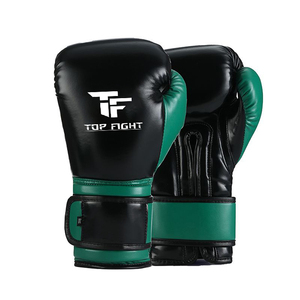 Gants de boxe en cuir PU de qualité supérieure, sangle de poignet réglable, design à doigts entiers, personnalisables pour les arts martiaux - Product Image 4