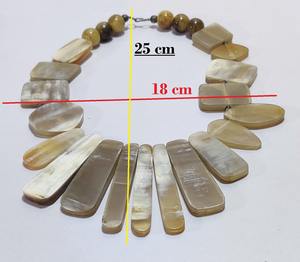Colgante de calidad superior Collar de cuerno natural Artículos de moda para exportaciones al por mayor Joyería de moda para niñas Artesanía Javed - Product Image 4