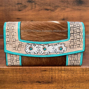 Bolso de mano de cuero de piel sintética para mujer, carteras de cuero talladas, bolso de mano de cuero para mujer, monederos de piel de diseño único - Product Image 3