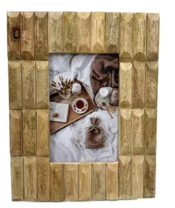 Cadre photo mural en bois élégant fait à la main, décoration indienne pour l'affichage de photos par Decor World Expo - Product Image 2