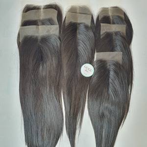 Extensiones de cabello humano de alta calidad 10A Vietnam para Swiss Transparent HD para cierre Frontal de encaje varios tamaños 13x6 13x4 4x4 - Product Image 2