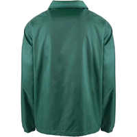 Veste d'entraîneur pour homme, logo personnalisé, haute qualité, vente en gros 2024, couleurs unies, col montant en toile, veste décontractée personnalisée