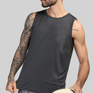 Active Wear Camiseta sin mangas informal para hombre Poliéster ligero/Algodón Secado rápido y transpirable para Fitness Gimnasio Entrenamiento deportivo - Product Image 4