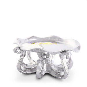 Support à gâteau en bois avec base en métal doré support d'affichage à dessert octogonal rustique Cupcake pâtisserie plateau de service outil de gâteau de mariage - Product Image 6