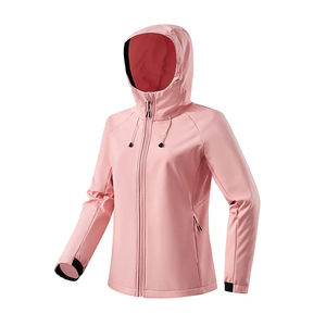 Veste imperméable personnalisable à coque souple, veste à capuche, résistante à l'usure et aux rayures, avec doublure en polaire ajoutée - Product Image 4
