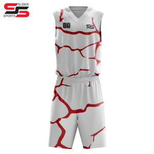 Ensemble d'uniformes de basketball unisexe léger et respirant, grande taille, impression de logo personnalisée, haute qualité, 100 % polyester, effet 3D - Product Image 3