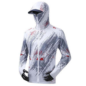 Vente en gros de sweat à capuche de pêche à manches longues personnalisé pour hommes respirant imperméable sublimé UV UPF 50 séchage rapide performance grande taille - Product Image 5