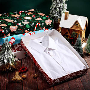 Coffrets cadeaux de vacances Emballage de qualité supérieure pour cadeaux de mariage et d'anniversaire Flocon de neige Grands coffrets cadeaux polyvalents Boîte supérieure et inférieure - Product Image 5