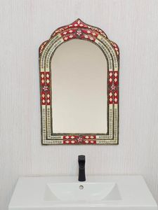 Cadre de miroir de qualité supérieure avec incrustation de pierres, taille et forme personnalisées, grand format, pour une maison luxueuse. - Product Image 1