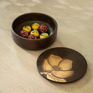 Casserole en bois naturel de style arabe nouvellement conçue pour servir des aliments dans les fêtes d'hôtel chauffe-plats serveur hot pots prix de gros - Product Image 5