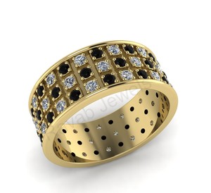 Etenity Vermeil 925 Stamp Checker Board Hombres Anillo Mejor calidad Personalizable Plata esterlina Anillo de dedo fino Fabricante directo - Product Image 1