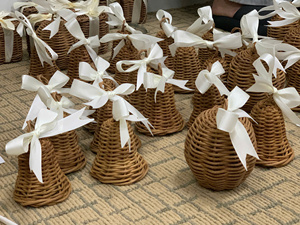 Ornements de décor en rotin de noël Vietnam artisanat matériel de rotin naturel pour l'intérieur de vacances ornements de décor de rotin de noël - Product Image 3