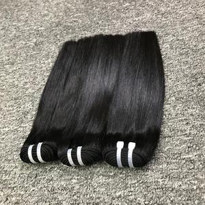 Extensiones de cabello Remy de alta calidad hueso recto vietnamita Super doble dibujado para Genius Weft cabello humano crudo sin procesar - Product Image 1