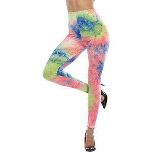 Pantalons de yoga pour femmes taille haute Gym Sport Leggings sans couture tendance vêtements de sport pour femmes 2024 tie dye imprimé Leggings - Product Image 3