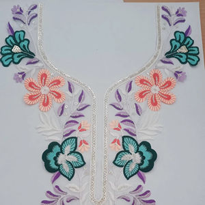 Parches de estilo cosido para collares bordados hechos a medida de tela y encaje de primera calidad para ropa de mujer y ropa de diseñador - Product Image 1