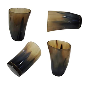 Luxury Custom Buffalo Horn Tumbler High Quality Handcrafted Glass Drinkware for Wine & <b>Beer</b> for Parties - Product Image 1