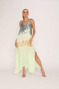 Robe longue Tie Dye de marque privée OEM avec motif uni Robe longue fantaisie à vendre par les exportateurs indiens - Product Image 6