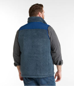 Gilet rembourré à col Mandarin pour hommes, couleur unie, coupe-vent, logo personnalisé, gilet d'hiver tendance à fermeture éclair, vente en gros - Product Image 2