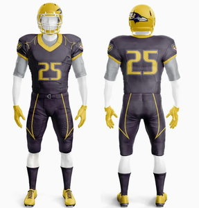 Uniformes de football américain au design unique, manches courtes, 100% polyester, séchage rapide, respirant, nouvelle arrivée, prix bas, fabriqué au Pakistan - Product Image 5