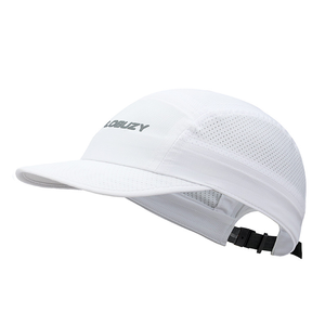 Logotipo reflectante personalizado Snap Back Gorras para correr sin estructura Poliéster transpirable Deporte al aire libre Camper Gorra de 5 paneles - Product Image 3