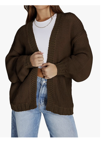 NOUVEAUTÉ DIRECTE D'USINE DU BANGLADESH – CARDIGANS LONGS ET LÂCHES POUR FEMMES, LOGO PERSONNALISÉ, TRICOTÉS, À OUVERTURE FRONTALE, POUR L'HIVER - Product Image 3