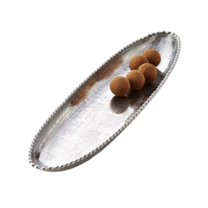 Plat de service en aluminium coulé de haute qualité, nouveau design, pour servir les aliments, les fruits, sur la table, plateau en métal - Product Image 2