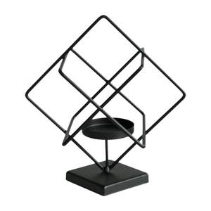 Stunning <b>Black</b> Metal Tealight <b>Candle</b> <b>Holder</b> for Home Decor, Wholesale Handcrafted Wire Designer <b>Candle</b> Stand for Living Room - Product Image 6