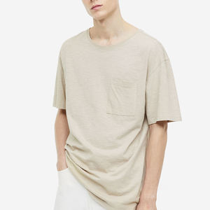 Camiseta de manga corta informal para hombre de nuevo estilo de algodón 100% de alta calidad personalizada diseño impreso tela de punto holgada fresca - Product Image 1