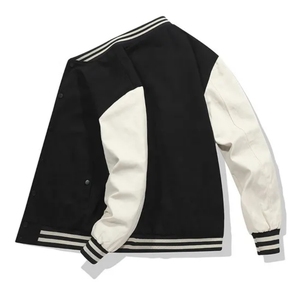 Chaqueta de Béisbol de Lana Personalizada para Hombre al por Mayor, Chaqueta Universitaria con Capucha, de Secado Rápido, Transpirable, para Invierno, Personalizable - Product Image 4