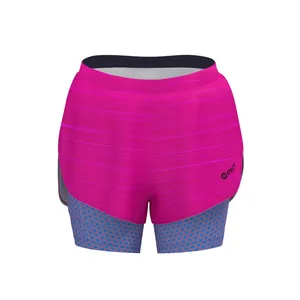 Shorts de course pour femmes avec logo, en spandex, Hot Shorts Sunrise Almond, taille XS - Product Image 3