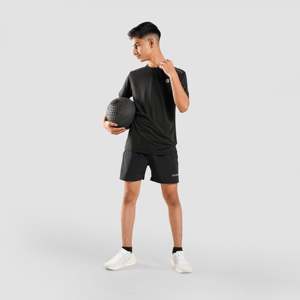 เสื้อยืดแขนสั้นลำลองสไตล์สตรีทแฟชั่นสำหรับวัยรุ่นชาย ทรงโมเดิร์น สีดำ ผลิตจากผ้าโพลีเอสเตอร์/สแปนเด็กซ์ เนื้อผ้าหนา ระบายอากาศได้ดี ทรงหลวม - Product Image 4
