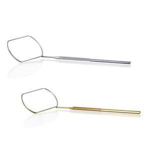 Venta al por mayor mejor calidad espejo de pestañas instrumentos de belleza de acero inoxidable espejos de forma rectangular - Product Image 6