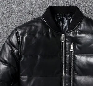 Veste de mode en cuir de vachette douce au toucher de haute qualité pour hommes meilleurs fabricants OEM nouveau style de veste en cuir pour hommes à la mode - Product Image 4