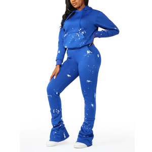 Venta al por mayor ropa deportiva unisex 100% sudaderas con capucha de lana de algodón de secado rápido pantalones de chándal conjuntos OEM al por mayor ecológico - Product Image 3