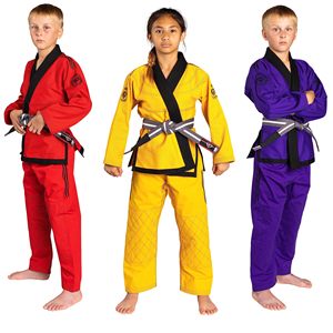 Kimono de compétition léger pour enfants en coton doux tissé de perles avec logo personnalisé fournisseur d'usine OEM de Jiu Jitsu Gi brésilien - Product Image 2