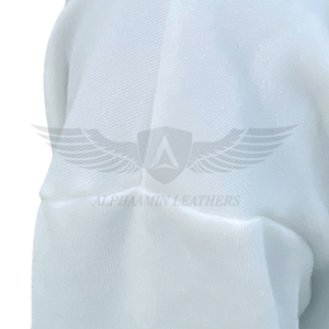 2025 OEM ODM Service hommes broderie Chenille poche plaquée pull uni décontracté respirant Polyester coton hommes sweats à capuche - Product Image 4