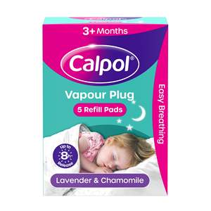 Calpol Vapeur Plug Lavande et Camomille Recharge Pads 5 Count Bouche Nasale & Corps Patches - Product Image 1