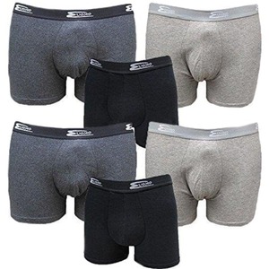 Paquete de 6 Bóxers de algodón elástico para hombre, elásticos externos, suaves y transpirables, ajuste cómodo, Cotonella - Product Image 4