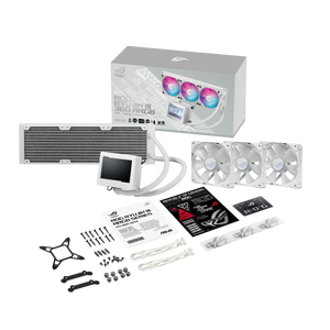 ROG <span class=keywords><strong>RYUJIN</strong></span> III 360 ARGB CPU Cooler Ultra 9/7/5 285K 265K LGA1851 Ready White AIO Liquid Fan para Gaming PC Cooling - Product Image 4