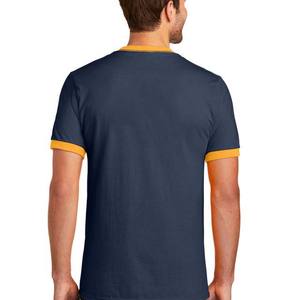 Camiseta transpirable de algodón 100% para hombre, camisetas atléticas de cuello redondo, camisetas deportivas de manga corta con diseño de logotipo personalizado, camiseta con timbre para hombre - Product Image 6