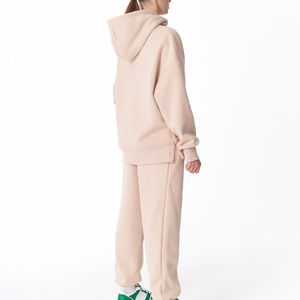 Survêtement d'hiver surdimensionné pour femmes nouveauté tenue de sport décontracté avec motif solide de Style bouton latéral différent - Product Image 2