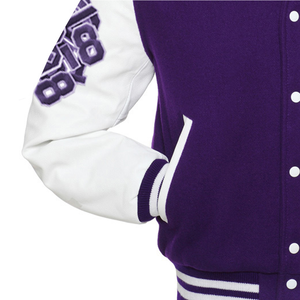 Comfortable Hooded Stand Collar <b>Canvas</b> Letterman <b>Jacket</b> for Men High Street Style Customizable Colors & Logo - Product Image 2