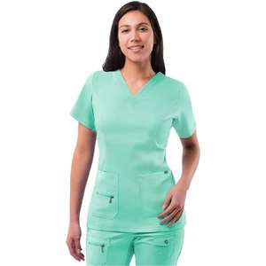 Mujeres OEM Impreso Fleece Enfermera Scrub Uniforme Top Hospital Médico Scrubs - Product Image 1
