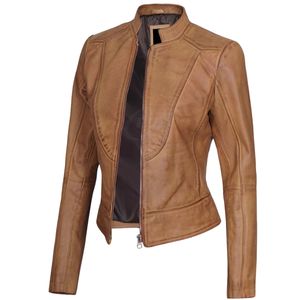 Veste en cuir véritable pour femmes de qualité supérieure, taille personnalisée, respirante, vêtements d'extérieur tendance, vêtements d'hiver, prix de gros direct d'usine - Product Image 1