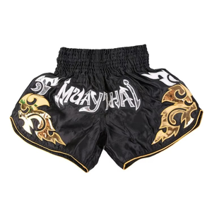 Short de Muay Thai Unisexe Haute Performance MMA Fightwear Personnalisé Blanc Noir Longueur Courte Avec Taille Élastique pour Adultes - Product Image 5
