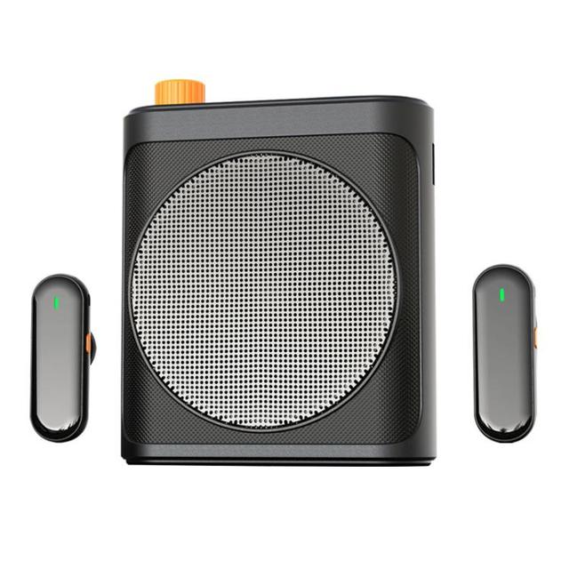 Portable Wireless Teacher Megaphone M29 Dual Mic Portable Wireless Lavalier Microphone Teaching Voice Amplifier