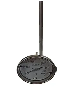 Ji Japsin strumento termometro a quadrante 4 gamma da 0 a 120 gradi 6 stelo lungo X 10 mm OD montaggio orizzontale 1/2 BSP (M)
